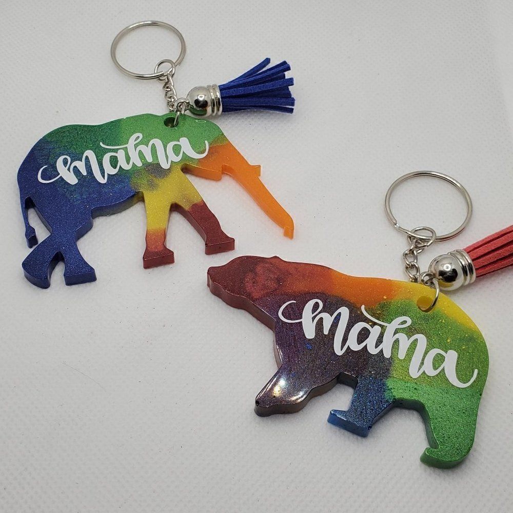 LGBTQ Pride Animal Resin Keychain